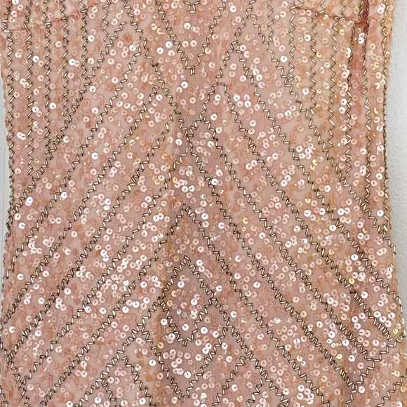 Aidan Mattox beaded with fringes short dress - Picture 4 of 6